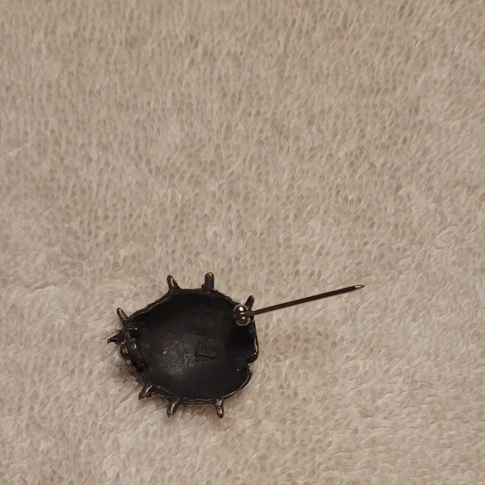 Sterling Silver 925 Lady Bug Brooch‎ Pin